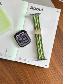 1pc Boys Girls Watch Band Compatible With Apple Watch 41mm 40mm 38mm Woven Nylon Strap Elastic Sports Band For Apple Watch Series 11 10 9 8 7 6 5 4 3 2 1 SE Smartwatch Replacement Band, Back To School Gift, Birthday Gift - Multicolor - View 19