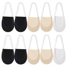 chuanwa（2） 1/5/10 Pairs Women Invisible Summer Silicone Non-Slip For Ultra Thin Half-Palm Suspender Invisible Hollow Sling Boat Socks - Multicolor - View 17