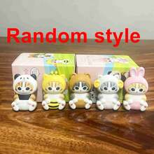 mofusand 1pc Macarone Color Matching Small Animal Blind Box, A Variety Of Random Image Styles, Fresh And Soft Appearance, As A Surprise Gift For Fellow Friends, Suitable For Personal Use And Collection. (Stochastic Style) - Multicolor - View 9