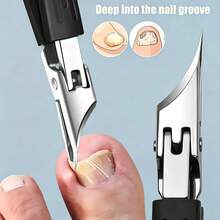 1/3/5pcs Professional Ingrown Toenail Clipper Set, Stainless Steel Nail Clippers, Suitable For Ingrown Nails And Thick Nails, Includes Nail Clippers, Cuticle Pusher And Double-Sided Nail File, Sharp And Durable Blades, Non-Slip Handle, Home Foot And Hand Nail Care Set, Suitable For Everyone - Multiple Styles - View 3