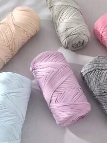 6pcs-3set Premium T-Shirt Yarn 200g/Pc High Elastic Soft Polyester Yarn, Suitable For DIY Crochet Bags, Baskets, Mats, Slippers, Dolls, Multi-Color Holiday Crochet Handmade Yarn, Multi-Functional Knitting Accessories, Large Ball Pack - Multiple Styles - View 5