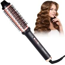 Hatteker Electric Hair Straightening And Curling Brush For Volumizing, Inward Curling, And Styling, Suitable For Long And Short Hair - Black - View 12
