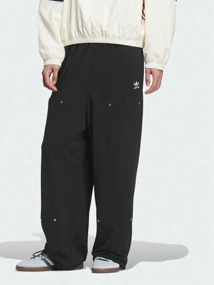 Adidas Originals 男士 IH DK 針織長款運動長褲 KC2621 - 黑色 - 查看 1