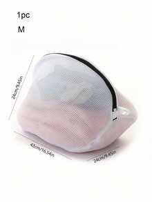Mesh Shoe Bag With Zipper, Suitable For Washing Machine, Travel Clothing Storage Bag, Household Shoe Washing Bag, Specialized Filter Anti-Deformation Laundry Bag For Shoes, Shoe Accessories, Shoe Storage, Shoe Box, Shoe Organizer Bag, Shoe Bag, Room Miscellaneous Storage Bag, Travel Storage Bag, Drawstring Shoe Bag, Shoe Cover, Portable Dust-Proof Bag, Unisex, Travel Essential, Cruise Essential, Vacation Essential - Black and White - View 11