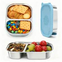 Personalized Custom Name Portable Lunch Box, Stainless Steel Food Storage Container, Silicone Sealed Container, Food Divider, Lunch Box, Picnic, Outdoor, Portable Box - Multicolor - View 6