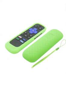 1pc Remote Control Storage Sleeve With Lanyard | Anti-Loss Design, Convenient Access For Living Room Sofa | Minimalist Non-Slip Remote Protector | Textured Surface For Enhanced Grip - With Lanyard - View 9