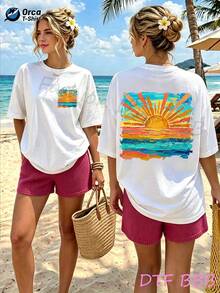 Women T-Shirts - 白色 - 查看 1