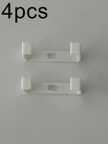 2pcs Power Socket Brackets, Wall-Mountable (No Screws Included), Hide Power Sockets Completely, Suitable For Home Office Cable Management System, Space-Saving Storage And Fixing Device, Minimalist Design Blends Into Various Office Furniture, Effectively Manage Power Cords, Prevent Tangling - A - View 15