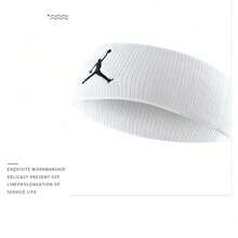 Nike Jordan AJ Flying Man Sports Headband Sweatband For Tennis Basketball Yoga JKN00010OS Black - White - View 2