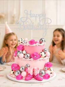 27pcs Cowgirl Cake Decorations, Cowboy Hat And Boots Cake Toppers, Suitable For Western Theme Birthday, Baby Shower, Cowgirl Party Supplies - View 7