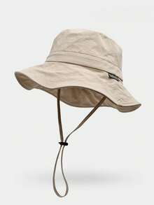 1pc Waterproof Outdoor Sun Hat, Suitable For Men And Women, Wide Brim Foldable Bucket Hat With Adjustable Drawstring, Breathable Quick-Dry Fishing Hunting Hiking Beach Hat, Summer Travel Essential - A - View 14
