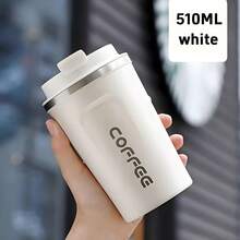 1pc Vacuum Insulated Coffee Travel Mug, Leak-Proof Double-Wall Stainless Steel Reusable Vacuum Cup, Matte Bottom Design, Long-Lasting Cold And Hot Retention, High-Quality Gift For Coffee And Tea Lovers, Durable Beverage Container - Multicolor - View 17