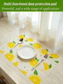 Waterproof Refrigerator Mat, 3 Mixed Colors - Moisture-Proof, Non-Slip, Washable And Reusable, EVA Material, Featuring Novel Strawberry, Lemon, Cherry Patterns, Suitable For Refrigerator, Drawer, Shoe Cabinet, Kitchen Cabinet Decoration - Multicolor - View 5