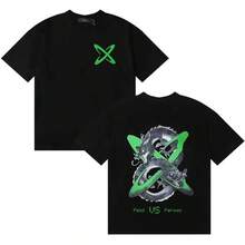 Unisex Crew Neck T-Shirt From The Brand Rapper Feid Vs 2026, 90s-Inspired, Made Of Pure Comfortable - Black - View 1
