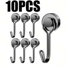 1/5/10pcs Magnetic Hooks 180° Swivel Heavy Duty Magnetic Hook, Magnetic Hooks, Suitable For Boats And Home Kitchen Hooks, Storage For Various Gadgets, Punch-Free Magnetic Hooks - View 11