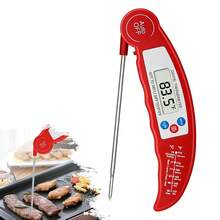 1件可折疊食物與水溫計（不含電池），適用於測量水溫與油溫，後院派對烤肉溫度控制，園藝用品，廚房用品 - 折疊式溫度計 - 查看 2