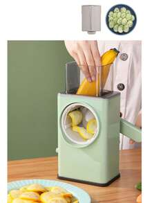 Multifunctional Kitchen Cutter [6 In 1] | 6 In 1 | Vegetable Chopper, Potato Cutter (Adjustable Thickness), French Fry Cutter, Vegetable Chopper | Large And Fast Kitchen Cutter For Convenient Meal Preparation | Green - Green - View 5