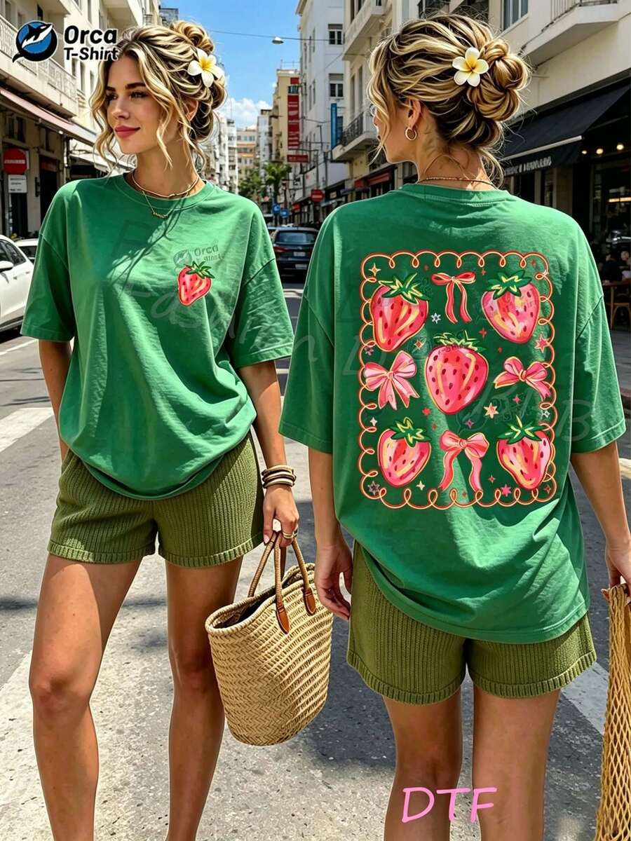 Women T-Shirts - 綠色 - 查看 1