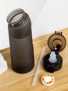 650ML Multi-Color Matte Large Capacity Outdoor Sports Water Bottle, Includes 1 Free Flavor Capsule (Random Flavor), Sugar-Free Zero Calorie, Suitable For Hiking, Running, Cycling And Other Outdoor Activities, Great Birthday Gift - 0.5L-1L - View 5