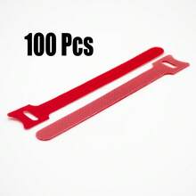 50/70/100pcs Reusable Adjustable Cable Ties, Cable Management Organizer, Cable Straps, Fastening Straps With Hooks And Rings, Multi-Purpose Adjustable Cable Organizer Straps, Hook And Loop Straps, Wrap And Hook And Loop Straps, Suitable For Computer, Gaming, Wires, Data Cables, Desk, Home Office, Cable Storage And Gardening Ties Essential - T-type Cable Tie - View 17