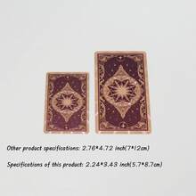Mini Purple Star Disk Gold Foil Tarot Cards, Premium Metallic Texture Effect, Elegant Tarot Suitable For Beginners And Professional Readers, 3.43*2.24inch Pocket Portable Size - View 7