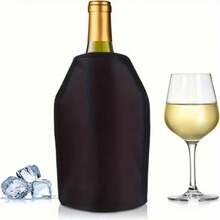 1/2件裝 冰凍葡萄飲品保溫套 可調節冰袋，適用標準瓶裝，冷熱皆可保溫，適合派對、戶外、海灘、用餐與居家使用 - 彩色 - 查看 10