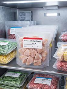40/20/1pc Colorful Removable Freezer Food Storage Labels, Waterproof Food Labels, Kitchen Storage Date & Content Marking, Residue-Free Paper Labels, Suitable For Meals, Containers, Kitchen Essentials, Back To School, School Supplies - Multicolor - View 4