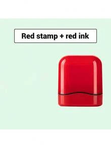 1pc Customized Name Signature Stamp, School Supplies, Personalized DIY Self-Inking Name Stamp For Signing, Waterproof Name Stamp For Clothing, Back To School - one-size - View 25