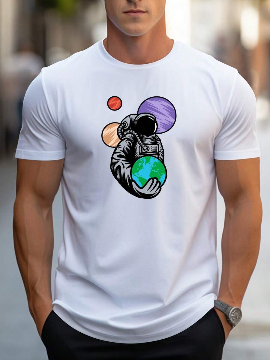 Men T-Shirts - 白色 - 查看 1
