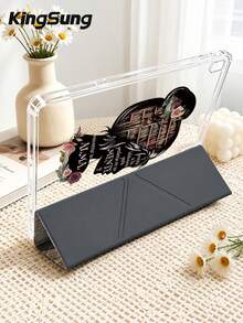 Kingsung Capa Protetora Acrílica Dobrável em Y com Estampa de Menina Literária & Livros, Compatível com Tablets /Pad Mini6/7/9.7/10.2/10.5/10.9/12.9/Pro 11, 10ª Geração, Suporte para Ajuste Multi-Ângulo, Seis Formas de Posicionar o Suporte, Slot para Caneta Integrado, Proteção Anti-Queda, Despertar/Suspender Automático. Compatível com Kindle Paperwhite 12ª Geração 2024, Kindle 11ª Geração 2022, Clara Colour. - Multicolorido - Visão 4