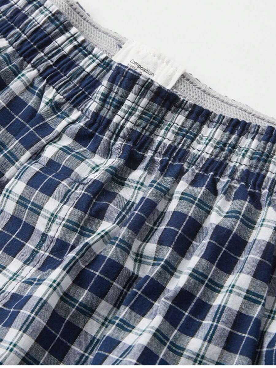 3pcs Men's Boxer Shorts, Up To 100kg, Loose Fit, Home Sleepwear, Beach Shorts, Suitable For Home, Running And Walking - Multicolor - View 1