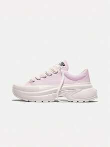 Converse 女款 Chuck Taylor SEASONAL 帆布低筒運動鞋 A24218C - 淺粉色 - 查看 1