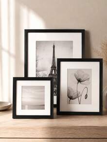 Bohemian Style Photo Frame Set, PVC Material, Self-Adhesive, Waterproof And Dustproof, Horizontal And Vertical Frames, Suitable For Home, Office And Commercial Use, Home Decor | Bohemian Style | Waterproof Photo Frame, Photo Frame Decoration - A - View 1