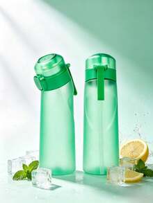 650ML Multi-Color Matte Large Capacity Outdoor Sports Water Bottle, Includes 1 Free Flavor Capsule (Random Flavor), Sugar-Free Zero Calorie, Suitable For Hiking, Running, Cycling And Other Outdoor Activities, Great Birthday Gift - 0.5L-1L - View 8