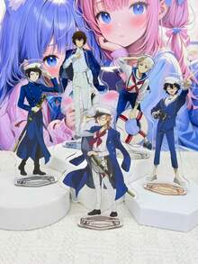 13cm Bungo Stray Dogs Sailor Uniform Acrylic Stand, Cute Character Display Stand, Suitable For Manga Merchandise, Home Decor, Room Decoration, Desktop Ornament, Also As A Gift For Girls - Multicolor - View 8