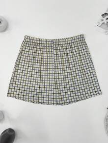 4pcs Men's Plus Size Plaid Print Loose Comfortable Thin Breathable Elastic Boxer Shorts Set With Elastic Waistband, Multi-Color Combination - Multicolor - View 6