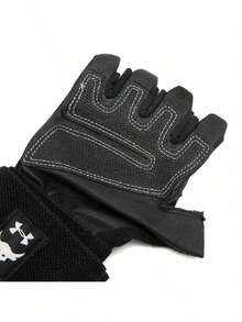 Under Armour Men's Training Gloves UA X Project Rock Training Gloves Comfortable Gloves For Outdoor Daily Sports And Workouts 1353074-003 - Black - View 2