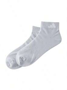 Adidas 男士女士短襪 LT ANKLE 2PP 簡約休閒日常運動舒適短襪 KC1504 - 淺藍色/白色 - 查看 9