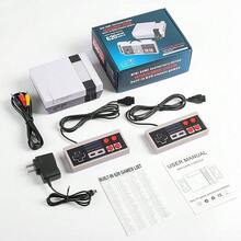 GAMINJA GC04 Retro Game Console, Mini Home Game Machine Red And White, Built-In Classic Games And 2 Game Controllers, Handheld Home Entertainment Video Console AV Output Retro Classic Game Machine - Grey - View 8