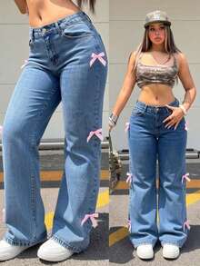 Women Jeans - Baby Blue - View 1