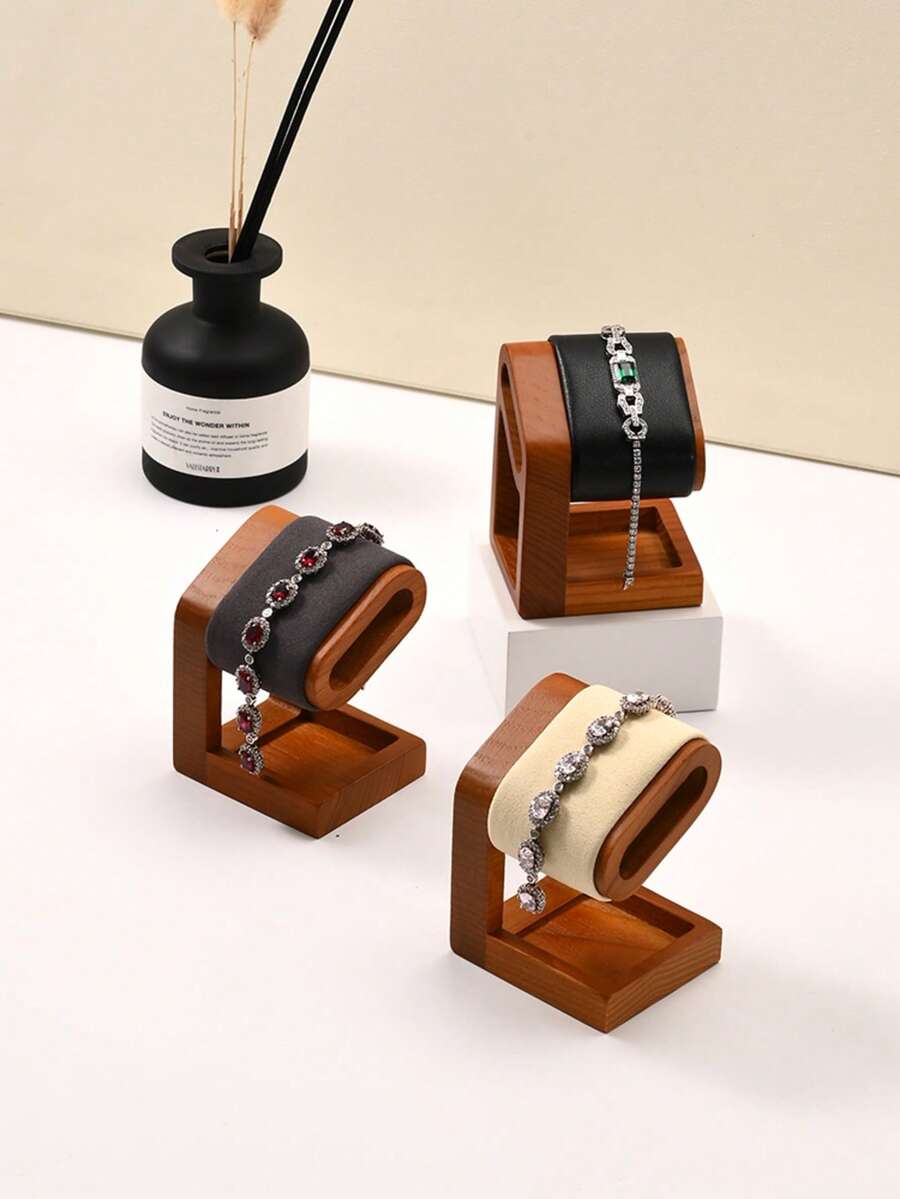 Oirlv Wooden Bracelet Watch Display Stand Jewelry Organizer Jewelry Storage Holder Watch Rack Watch Display Props For Showcase Wrist Watch Stand