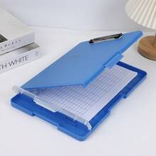 1pc Large Capacity File Storage Box - Designed For A4 Size, Includes Folders. 2-In-1 Learning Material Organizer, Helps You Efficiently Organize Information/Books. Office Desk Management Essential, Back To School Must-Have. - Multiple Styles - View 12
