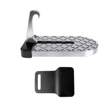 Foldable Car Door Step With Safety Hammer, Made Of Durable Aluminum Alloy Material And Anti-Slip Design, Suitable For Most Vehicles - Multicolor - View 10