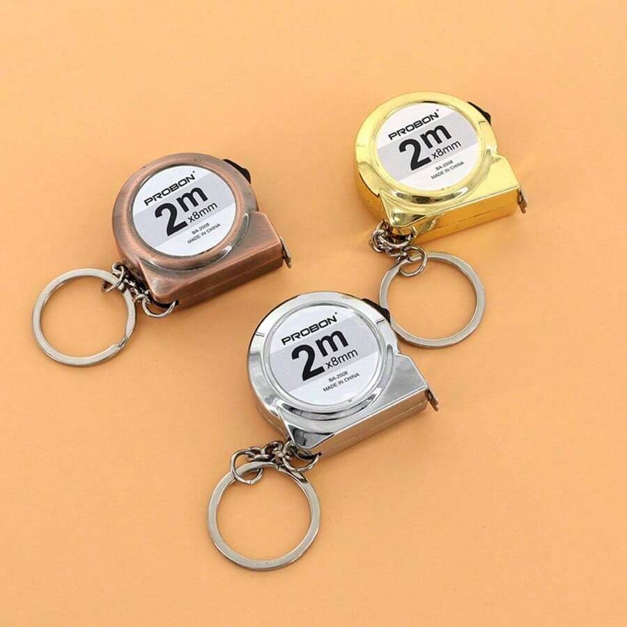 2m New Snail Tape Measure Mini Gift Ruler Household With Keychain Woodworking Measuring Steel Tape Measure Portable Keychain Tape Measure - Multicolor - View 1