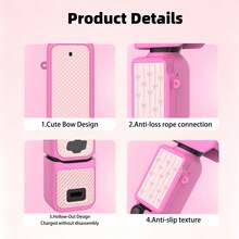 4-In-1 Full Body Silicone Case Set For Osmo Pocket 3,Y2K Sweet Ice Cream Sprinkle Color Block Bow Pattern Screen Protective Cover,All-Round Shockproof Camera Skin Gift For Female Vlog Content Creators - View 5