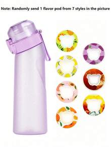 650ML Multi-Color Matte Large Capacity Outdoor Sports Water Bottle, Includes 1 Free Flavor Capsule (Random Flavor), Sugar-Free Zero Calorie, Suitable For Hiking, Running, Cycling And Other Outdoor Activities, Great Birthday Gift - 0.5L-1L - View 15