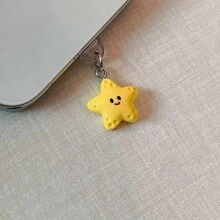 1pc Yellow Starfish Type-C Phone Dust Plug For Apple, Android, Effective Protection For Charging Port Against Dust! - Multicolor - View 6