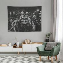 Decorative Tapestry Mason Tapestry Thames Pink Flag Polyester Wall Design Decorative Hanging Flag For Bed Room Yard, Porch, College Dorm Decoration For Best Friens For Fans.Suitable For Room Decoration, - Multicolor - View 3