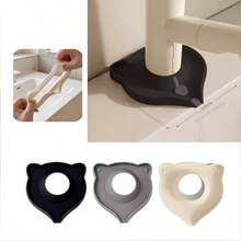 2pcs Silicone Faucet Base Splash Guard, Waterproof Anti-Splash Sealing Gasket, Non-Slip Wear-Resistant Water Collection Pad, Universal Kitchen Bathroom Faucet Protection Pad, Black And Gray Optional - A - View 6