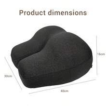 Multi-Functional Bed Cushion Travel Pillow Hip-Shaped Cushion Slow Recovery Buttocks Pillow Adult Sleeping Neck-Protecting Pillow For Lying Reading Playing Phone Travel Essentials - Dark Grey - View 6